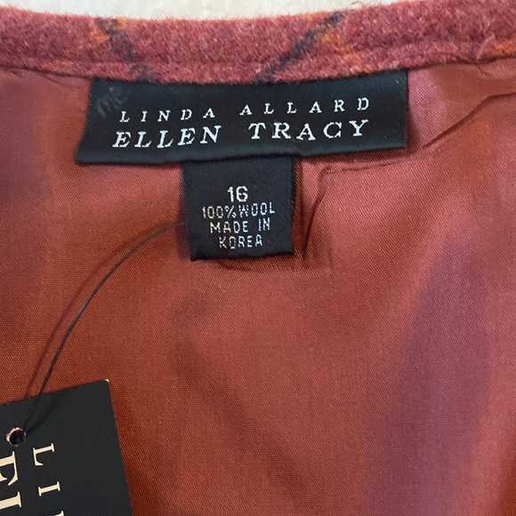 Ellen Tracy nwt wool plaid skirt - Picture 3 of 7